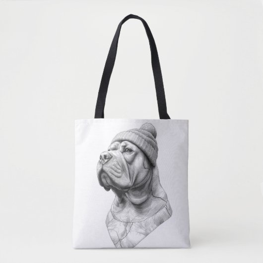The Beanie: Marble Mastiff Pet Tote Bag (Devant)