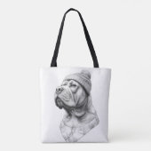 The Beanie: Marble Mastiff Pet Tote Bag (Dos)