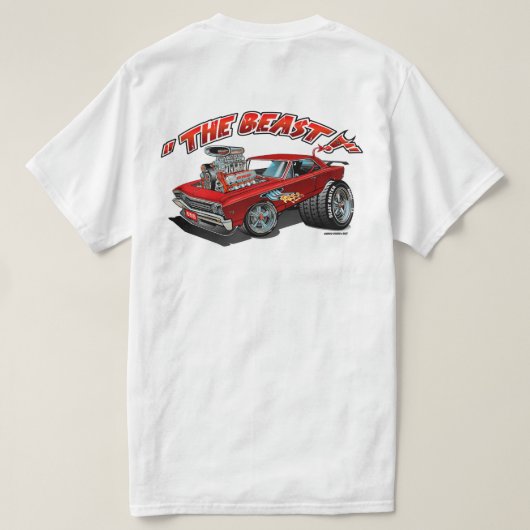 The Beast 1967 Chevell T-shirt (Design achterkant)