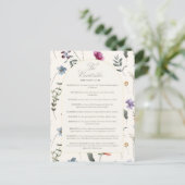 The Beatitudes Matthew 5:3–12 Floral Scripture Briefkaart (Staand voorkant)