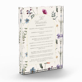 The Beatitudes Matthew 5:3–12 Floral Scripture Fotoblokken