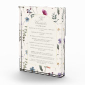 The Beatitudes Matthew 5:3–12 Floral Scripture Fotoblokken (Rechts)