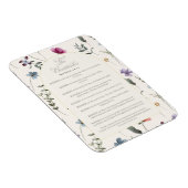 The Beatitudes Matthew 5:3–12 Floral Scripture Magneet (Rechterzijde)