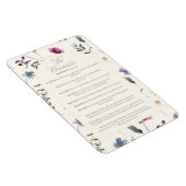 The Beatitudes Matthew 5:3–12 Floral Scripture Magneet (Rechterzijde)