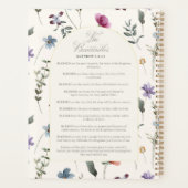 The Beatitudes Matthew 5:3–12 Floral Scripture Planner (Achterkant)