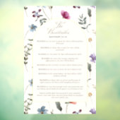 The Beatitudes Matthew 5:3–12 Floral Scripture Raamsticker (Vel 3)