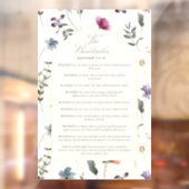 The Beatitudes Matthew 5:3–12 Floral Scripture Raamsticker (Vel 2)