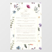 The Beatitudes Matthew 5:3–12 Floral Scripture Raamsticker (Vel)