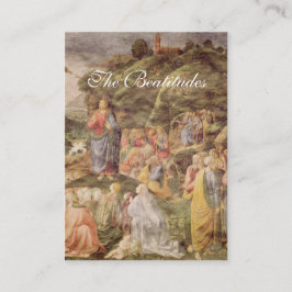 The Beatitudes - Prayer Card (flat) Visitekaartje