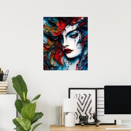 The Beauty from the Wall Poster (Thuiskantoor)