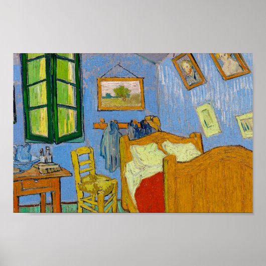 The Bedroom by Vincent van Gogh Poster (Voorkant)