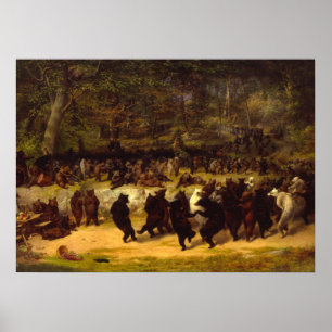 The Beer Dance, 1870, van William Holbrook Beard Poster