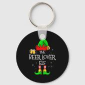 The Beer Lover Elf Matching Family Christmas Drink Sleutelhanger (Voorkant)