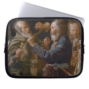 The Beggars' Brawl, c.1625-30 (olie op canvas) Laptop Sleeve