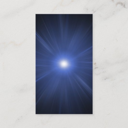 the beginning of the universe visitekaartje (Voorkant)