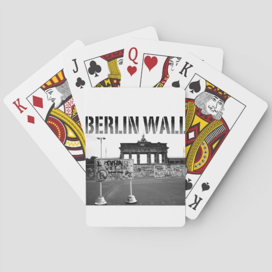 The Berlin Wall Germany 1989 - Pro Photo Pokerkaarten (Achterkant)