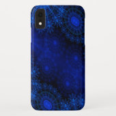 The Berry Blue Sparkling Floral art Case-Mate iPhone Case (Achterkant)