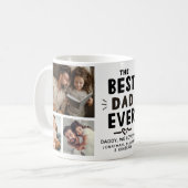 The Best Dad Ever Cute Photo Collage for Dad Koffiemok (Voorkant links)