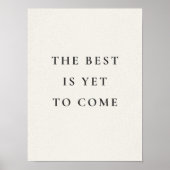 The best is yet to come poster (Voorkant)