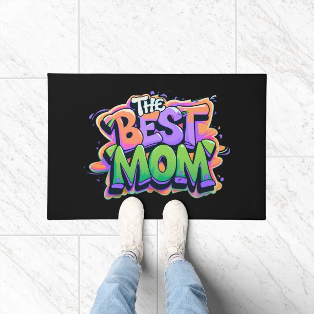 The Best mom style graffiti Deurmat (Binnen)