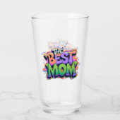 The Best mom style graffiti Glas (Achterkant)