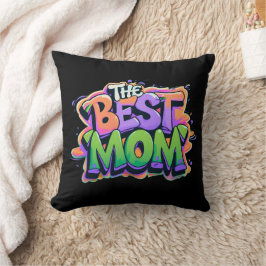 The Best mom style graffiti Kussen