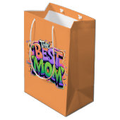 The Best mom style graffiti Medium Cadeauzakje (Achterkant Gekanteld)