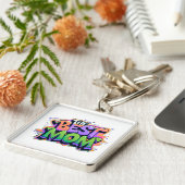 The Best mom style graffiti Sleutelhanger (Zijkant)