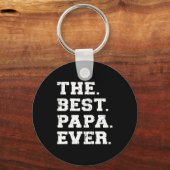 The Best Papa Ever Sleutelhanger (Voorkant)