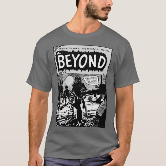 'The BEYOND' Horror strip T-shirt (Voorkant)