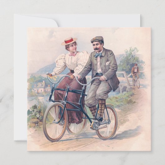 The Bicycle Elopement, 1896 Kaart (Voorkant)