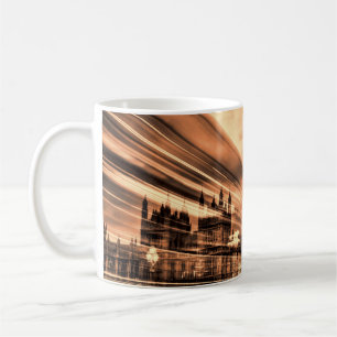 The Big Ben in retro stijl in Londen Koffiemok