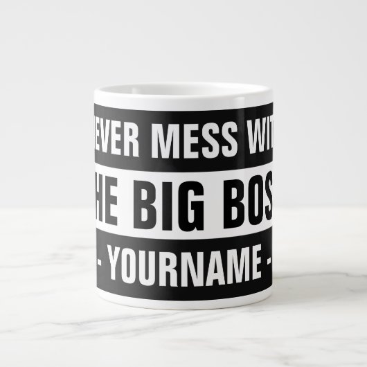 "The Big Boss" est un mug totalement personnalisab (Devant)