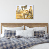 The Big Cats Canvas Afdruk (Insitu (Slaapkamer))