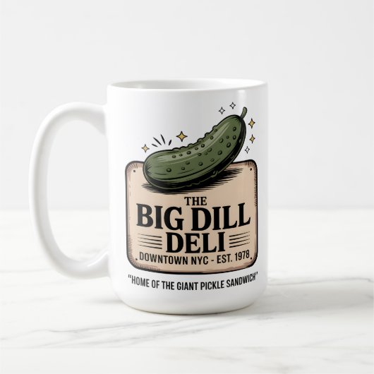 The Big Dill Deli Koffiemok (Links)