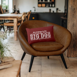 The Big Dog T-Shirt Lumbar Pillow Kussen