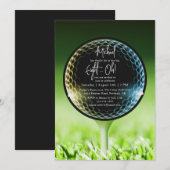 The Big Eight-Oh Golf 80th Birthday Party Kaart (Voorkant / Achterkant)