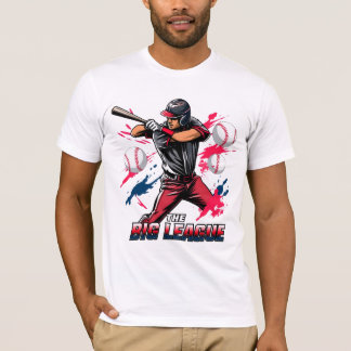 "The Big League" Dynamische Honkbal Slagman Actie T-shirt