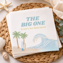 The Big One Beach Surf Zomer Waterverf Kust