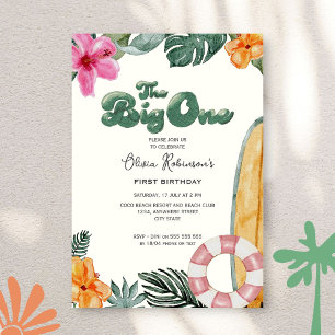 The Big One Luau Beach Club 1e verjaardagsfeest Kaart