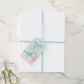 The Big One PINK Surf Beach Dank je Cadeaulabel (Met Touw)