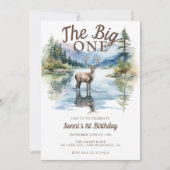 The Big One | Rustic Birthday Birthday Kaart (Voorkant)