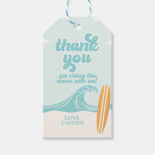 The Big One Surf Beach Bedankt Cadeaulabel