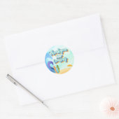 The Big One Surf Beach Birthday Dank u Sticker (Envelop)