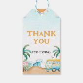 The Big One, Surf Birthday Cadeaulabel (Achterkant)