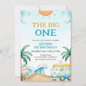 The Big One, Surf Birthday Kaart (Voorkant)