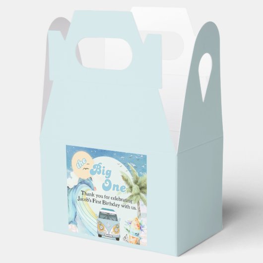 The Big One Surfing Retro Eerste Verjaardagsfeest Bedankdoosjes (Geopend)