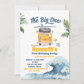 The Big One Surfing Retro Première Invitation d'an (Devant)