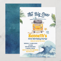 The Big One Surfing Retro Première Invitation d'an