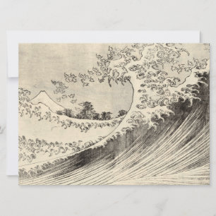 The Big Wave (door Katsushika Hokusai) Kaart